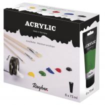 Rayher Acrylic set acrylic paints assorted colours 6 x 75.0 ml (75 ml)
