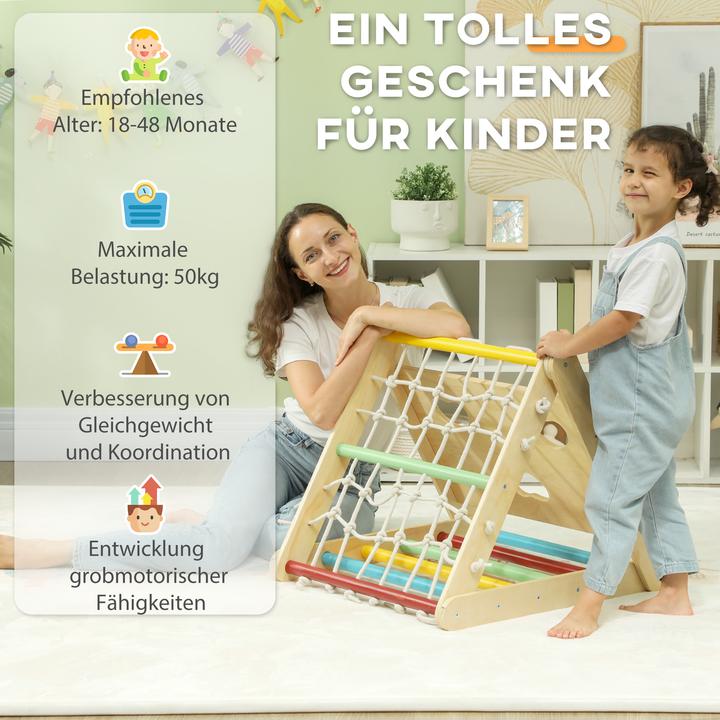 Produktbild Aiyaplay Klettergerüst Kiefernholz, Mehrschichtenplatte Mehrfarbig