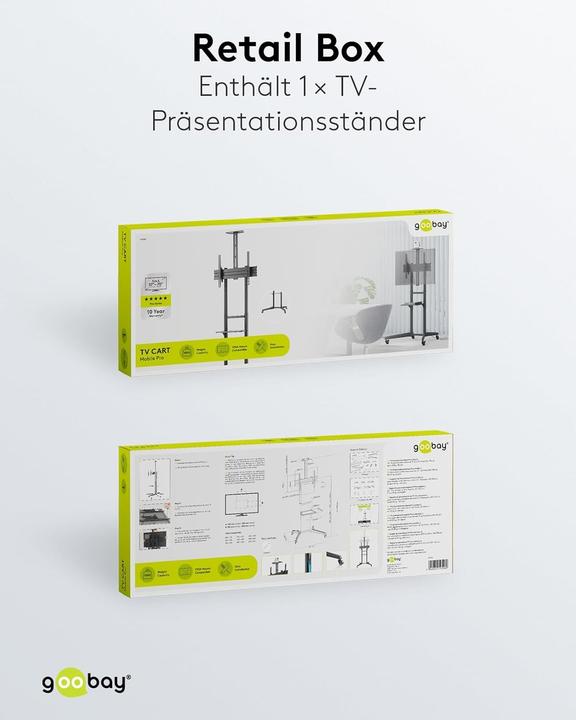 Image du produit Goobay Présentoir TV Pro taille L (70", 50 kg)