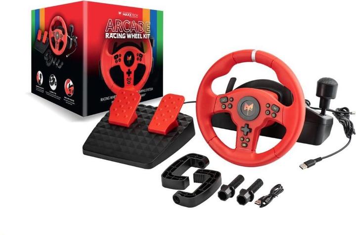 Immagine prodotto Maxx Tech - Arcade Racing Wheel Kit (PC, Playstation Classic)