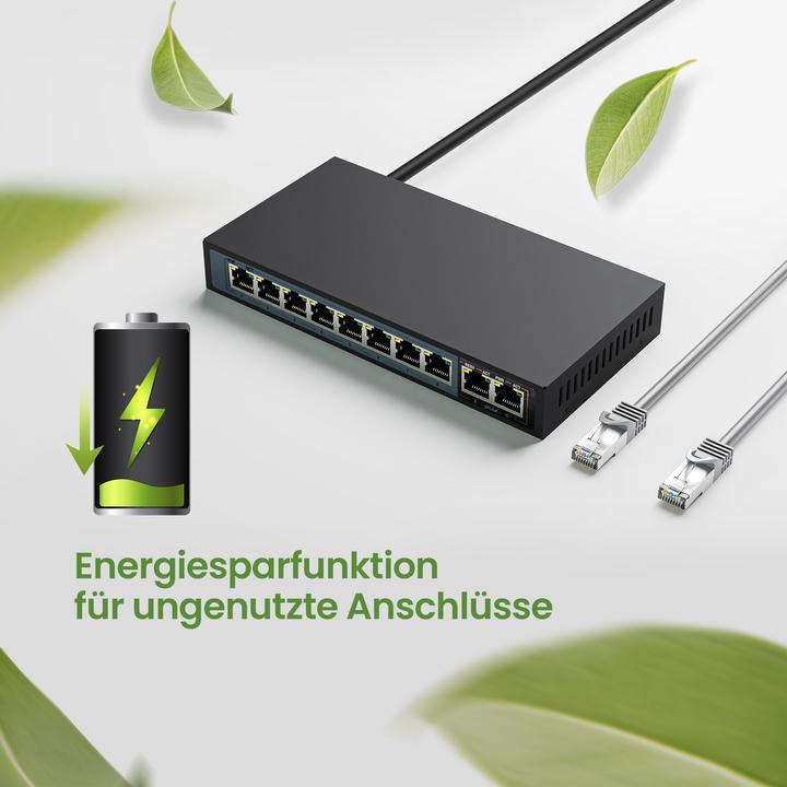 Productafbeelding Extralink EX.3906 netwerkswitch Unmanaged L2 Fast Ethernet (10/100) Power over Ethernet (PoE) 1U (10 ports)