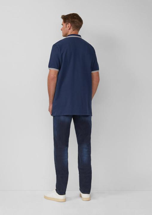 Produktbild S.Oliver Polo-Shirt Piqué-Poloshirt mit Kontrastdetails und Logo (XXL)