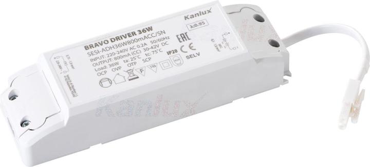 Produktbild Kanlux 28025 BRAVO Trafo, Netzteil 36W 800mA 30-42VDC