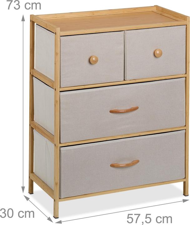 Productafbeelding Relaxdays Cassettiera (57,5 x 30 x 73 cm)