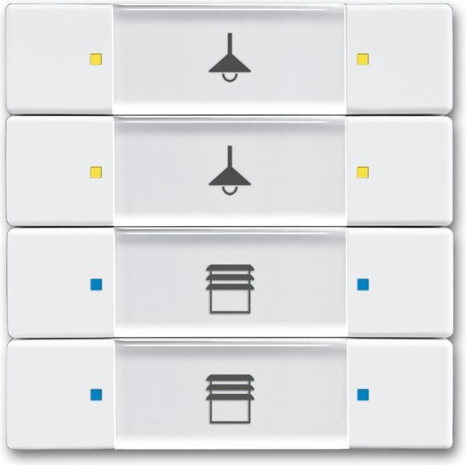 Produktbild Busch-Jaeger Bedienelement 4/8fach 6127/02-84