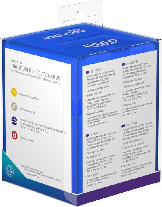 Immagine prodotto Ultimate Guard Scatola per carte Boulder Deck Case Dimensione standard 100+ Sapphire