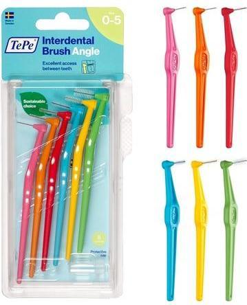 Image du produit TePe Brosses interdentaires Angle Mixed Pack ISO 0-5 (6 x, 0.80 mm)
