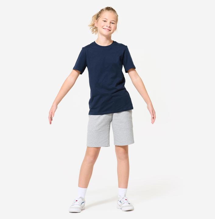 Produktbild Domyos Shorts Kinder Multisport Baumwolle - graumeliert