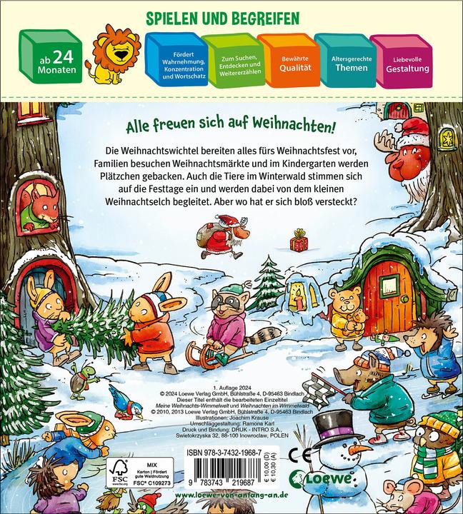 Produktbild Loewe Meine allererste WeihnachtsWimmelWelt