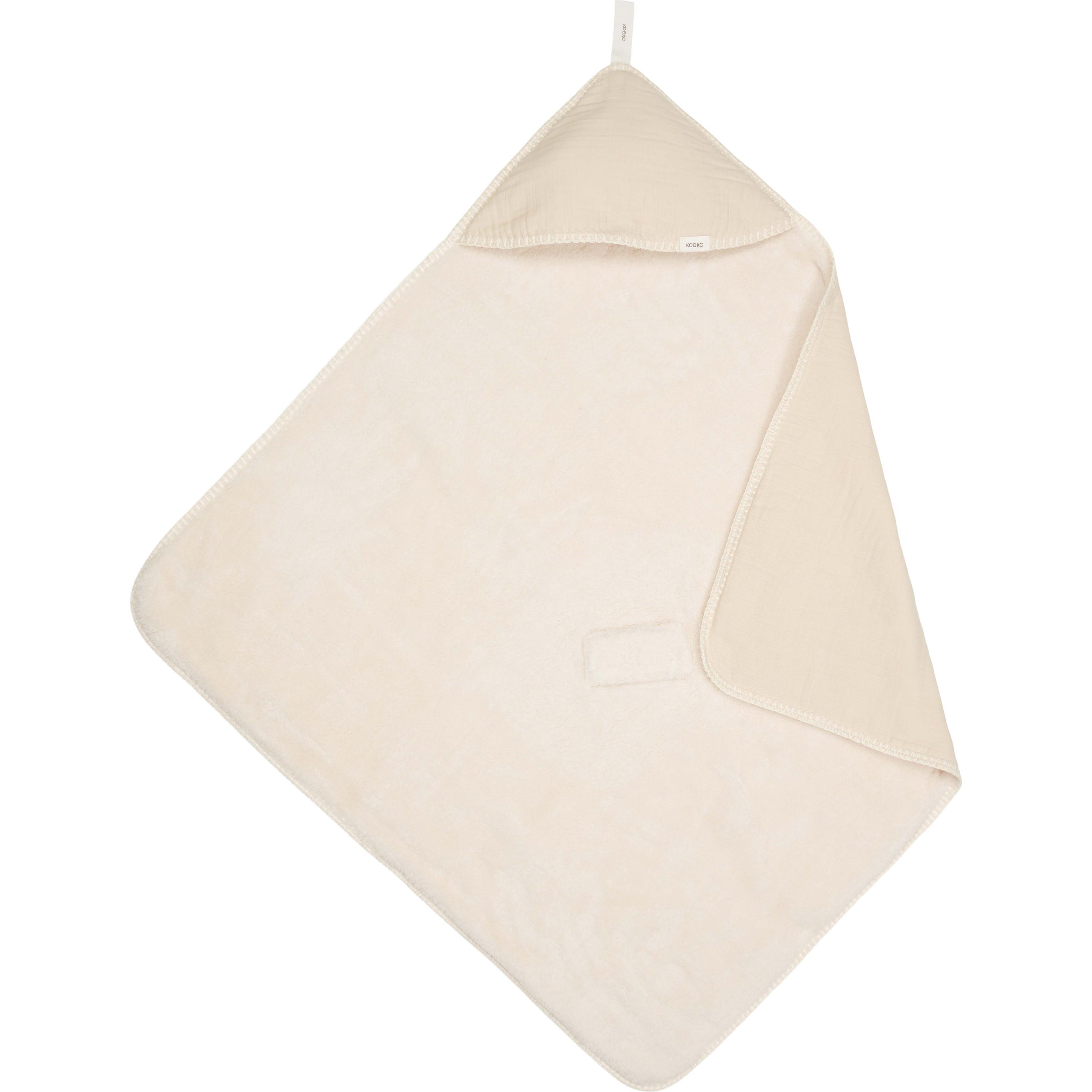 Koeka, Babydecke, Wickeltuch Plüsch Faro warm white