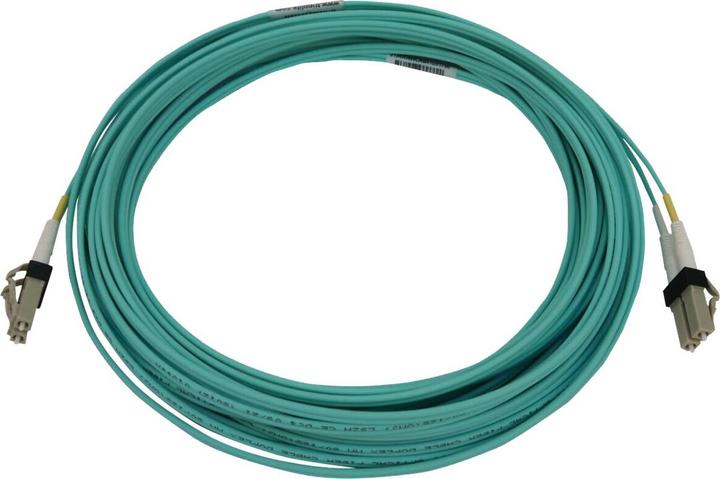 Actual product image Eaton 400G Multimode 50/125 OM3 Switchable Fibre Optic Cable Duplex LC-PC M/M LSZH Aqua 10 (10 m)