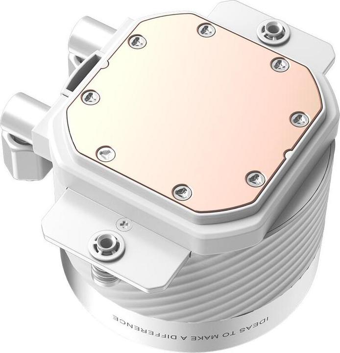 Actual product image ID-Cooling FX240 Infinity White Liquid Processor Cooler aRGB Lighting