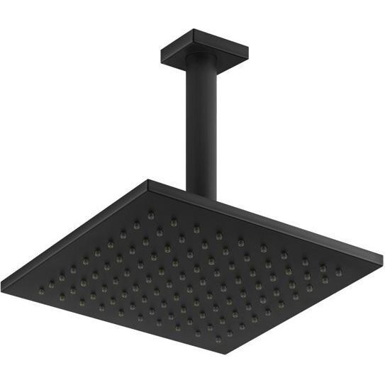 Gessi, Badarmatur, Emporio Antikalk-Kopfbrause quadratisch mit Gelenk und Deckenarm, 1/2 Anschluss Bei 3 bar Druc
