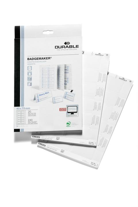 Actual product image Durable BADGEMAKER insertion sign sheets