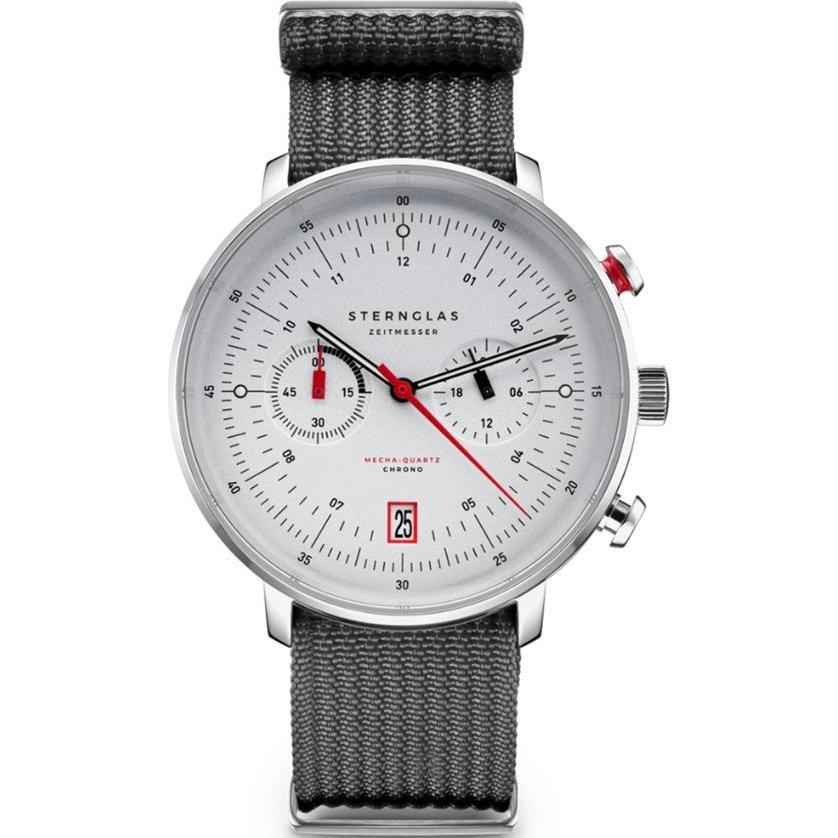 Sternglas, Armbanduhr, S01-HC10-FI04, Grau, (Chronograph, 42 mm)