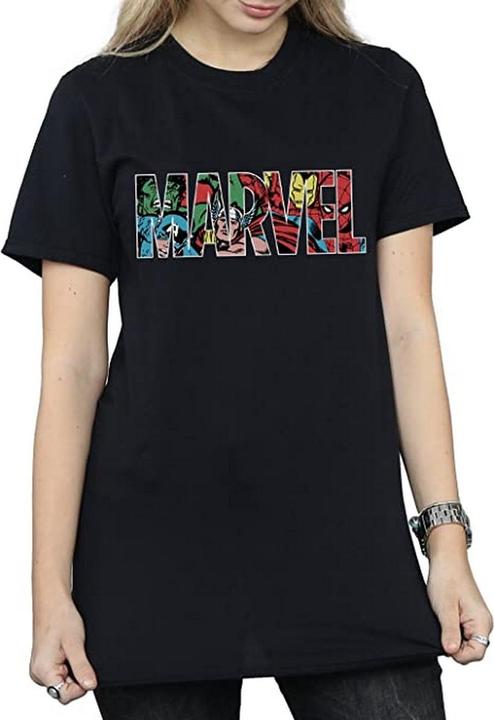 Actual product image Womens/Ladies Characters Cotton Logo Boyfriend T-Shirt (XXL)