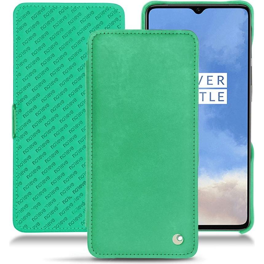 Noreve Lederschutzhülle horizontal (OnePlus 7T), Smartphone Hülle, Grün