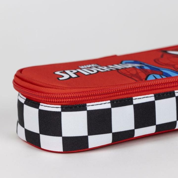 Actual product image Spiderman pencil case oval, red