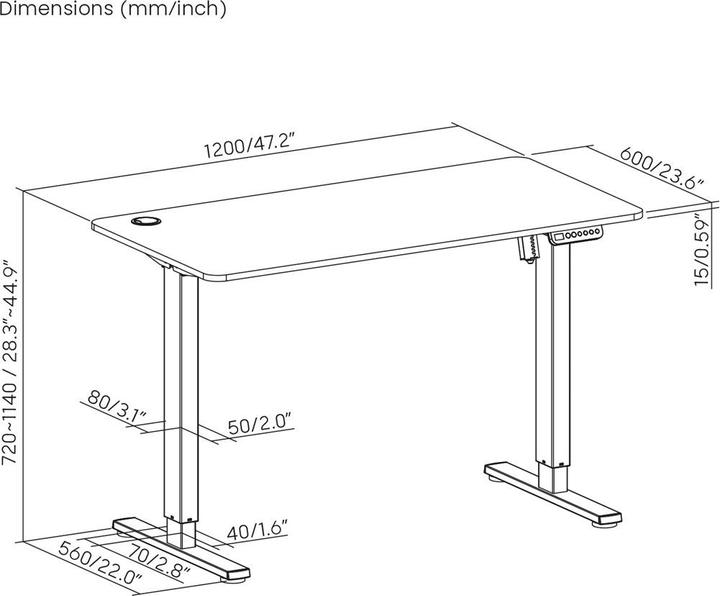Produktbild Maclean ER-451 (120 x 60 x 114 cm)