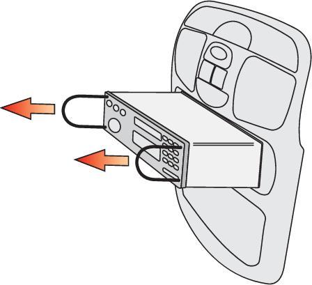 Actual product image Yato Car radio removal kit