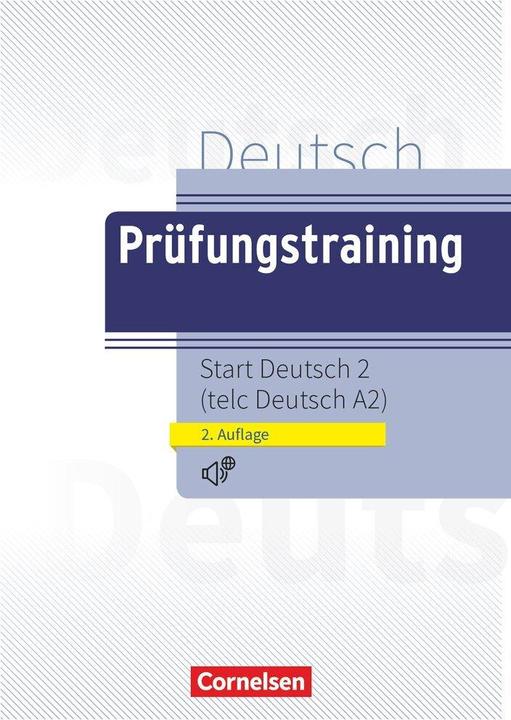 Produktbild Prüfungstraining DaF A2. telc Deutsch A2. Übungsbuch mit Lösungen und Audio-Dateien als Download (Deutsch, Dieter Maenner, 2016)