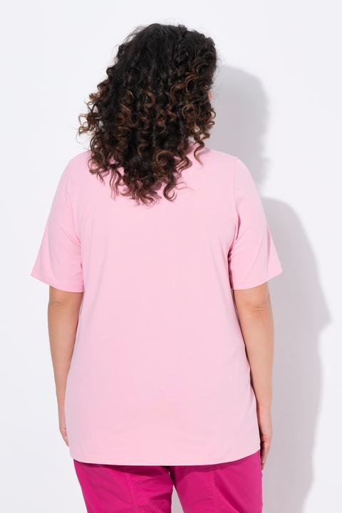 Actual product image Ulla Popken Essential Round Neck Stretch Tee (62)