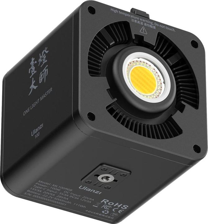 Produktbild Ulanzi ML100RGB 100W Portable LED Video Light RGB(With EU Adapter) (Videoleuchte)