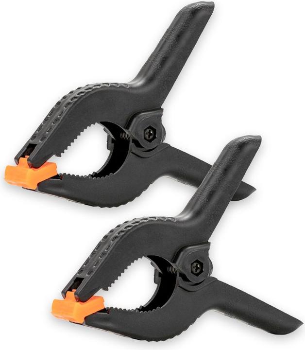 Immagine prodotto Caruba Achtergrond Klem Zwart/Oranje Extra Large (2 pezzi) (Ulteriori accessori)