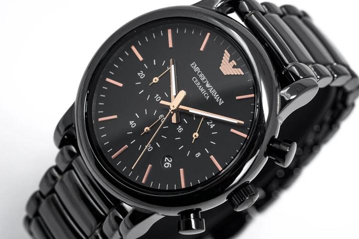 Produktbild Emporio Armani Luigi Ceramica Chronograph Herrenuhr (Analoguhr, 43 mm)