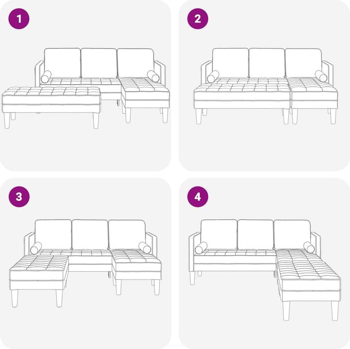 Produktbild vidaXL Sofa (3-Sitzer)