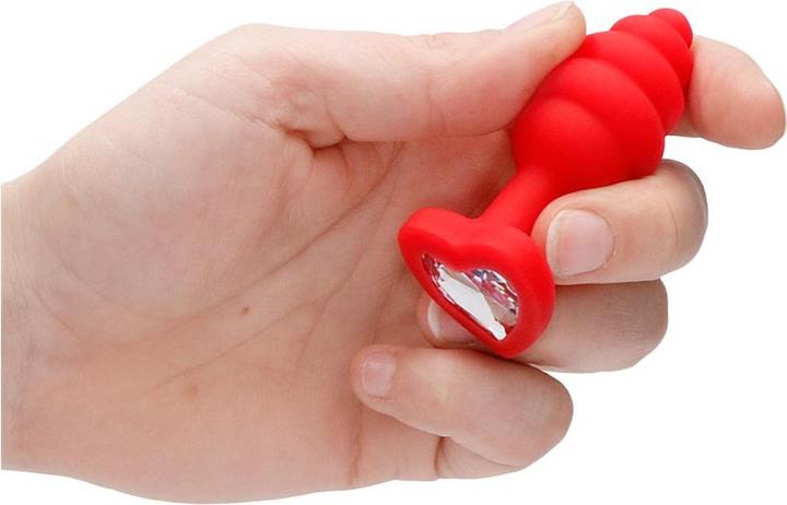 Produktbild Ouch! Regular Ribbed Diamond Heart Plug