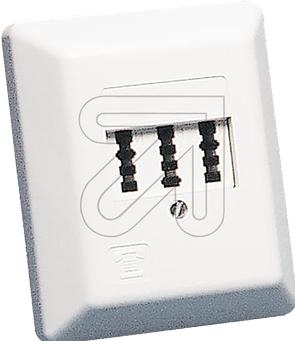 Produktbild Rutenbeck TAE 2x6/6 NFF Ap rw - Wanddose - TAE-NFF