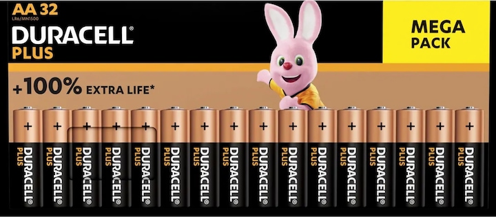 Duracell Mignon (AA) battery MN1500 Plus (32 pcs., AA)