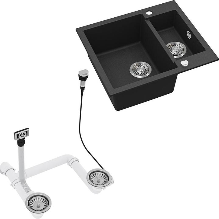 Produktbild Bergström Prag mit 2 Spülen (Einbauspüle, 58 cm)
