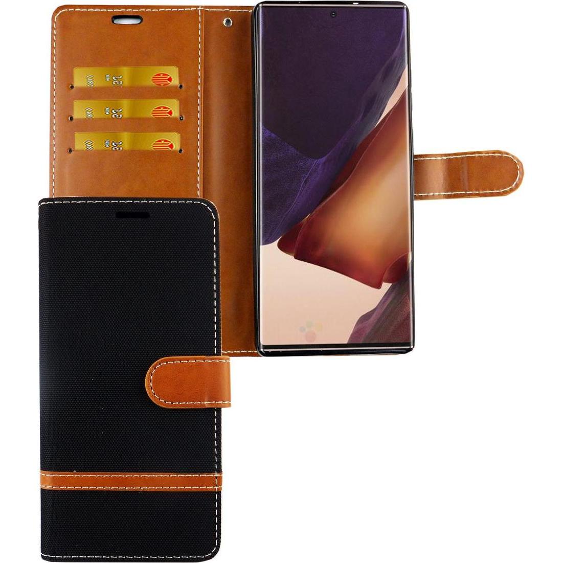 Thumbnail - König Design Hülle Handy Schutz für Samsung Galaxy Note 20 Case Cover Tasche Wallet Etui Neu (Samsung Galaxy Note 20), S...