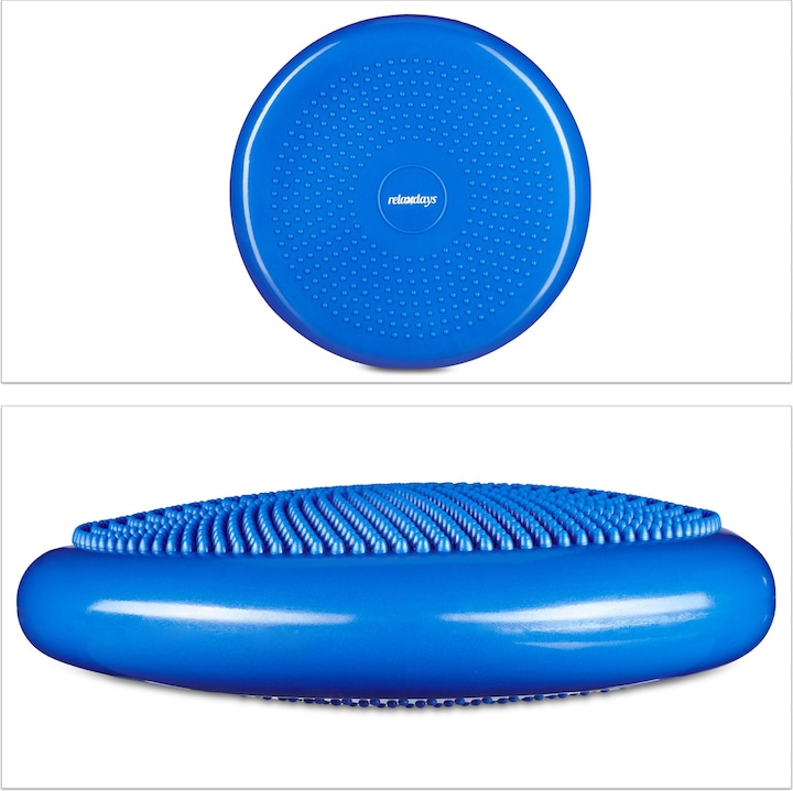 Image du produit Relaxdays Disque d'équilibre de 33 cm avec pompe à air