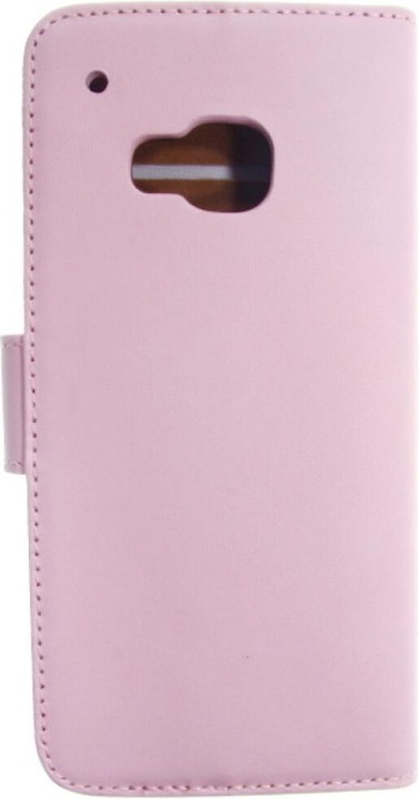 Produktbild OEM Slim Leather Book Case for HTC M9 - pink 4250710561469 (HTC One M9, HTC One M9s)