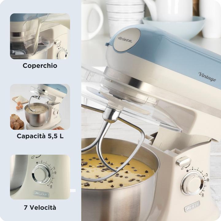 Produktbild Ariete 1588 Küchenmaschine Vintage (5.50 l, 1200 W)
