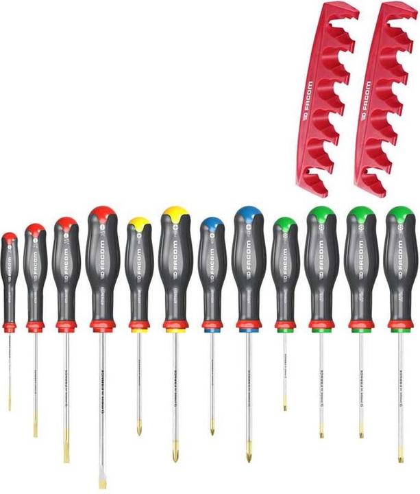 Produktbild Facom Schraubendreher PROTWIST, Pozidrive, Satz, 12-teilig (Pozidriv-Kreuzschlitz (PZ))