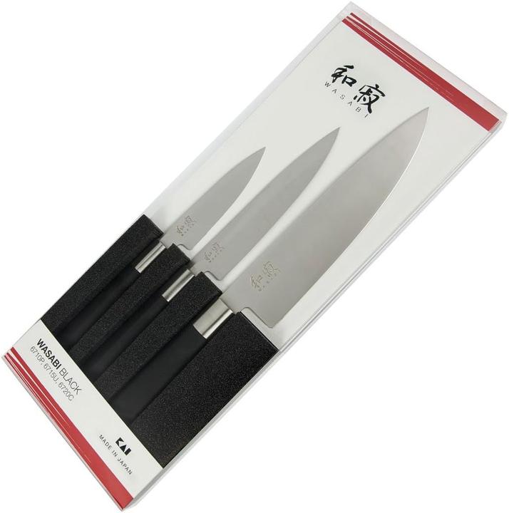 Immagine prodotto Kai 3-teiliges Wasabi Black Messer-Set (20 cm)