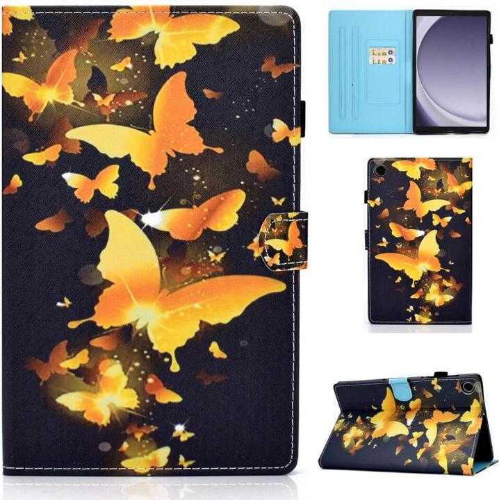 Image du produit Cover-Discount Galaxy Tab A9+ - Housse papillon or (Galaxy Tab A9+)