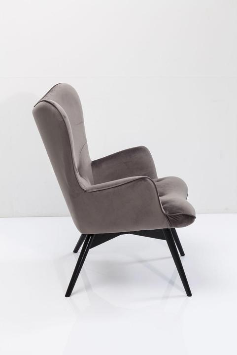 Actual product image Kare Design Armchair Vicky Velvet Grey