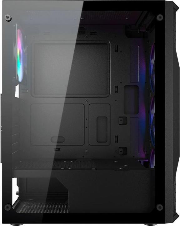 Actual product image Cougar Boitier Moyen Tour ATX MX110 RGB avec panneau vitré (Noir) (ATX, mATX, Mini-ITX)