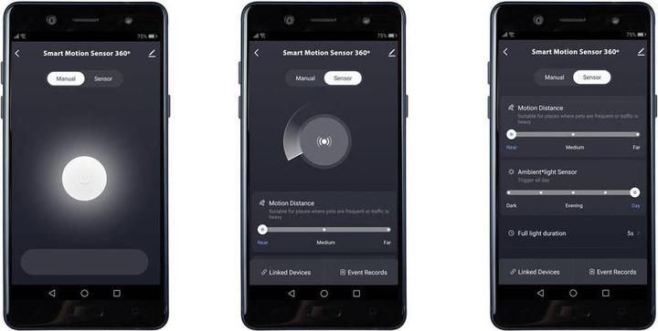 Actual product image Sygonix SY-5251906 Ceiling, Surface Mount Ceiling Motion Detector 360 ° Relay White IP65 (8 m)