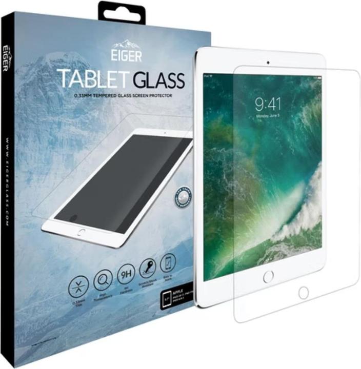 Actual product image Eiger Mountain Glass Clear Tablet (1 Piece, iPad Air 2, IPad 9.7 (2017), IPad 9.7 (2018), iPad Air)