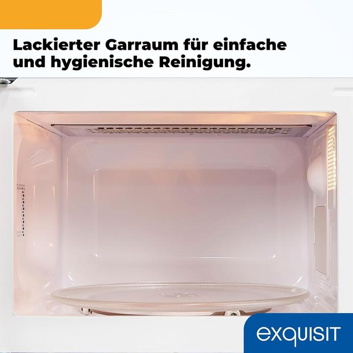 Produktbild Exquisit Exqu Retro Mikrowelle RMW720-3GDIG weiss 812764000 (20 l)