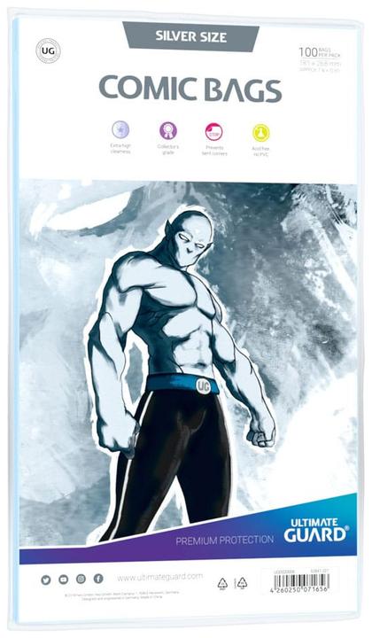 Produktbild Ultimate Guard Comic Bags Silver Size (100)