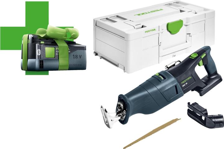 Actual product image Festool Cordless reciprocating saw RSC 18 EB-Basic-5.0