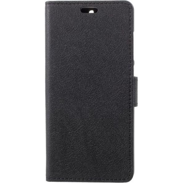 MU Classic Classic III Leder Bookcover Series (Nokia 5.1), Smartphone Hülle, Schwarz