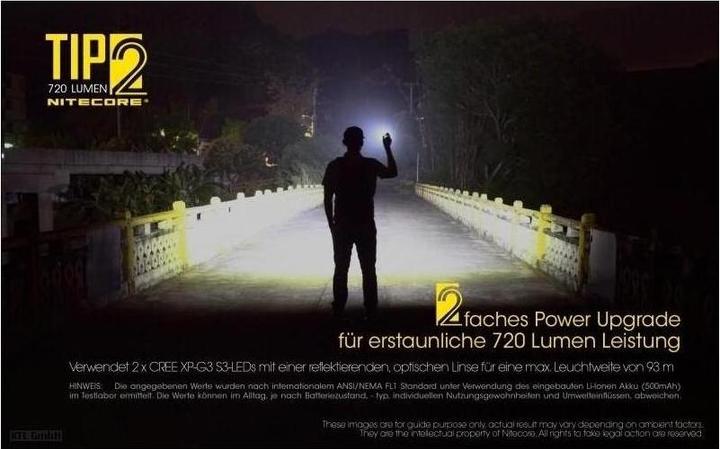 Immagine prodotto Nitecore TIP 2 - 720 lumen (6.20 cm, 720 lm)